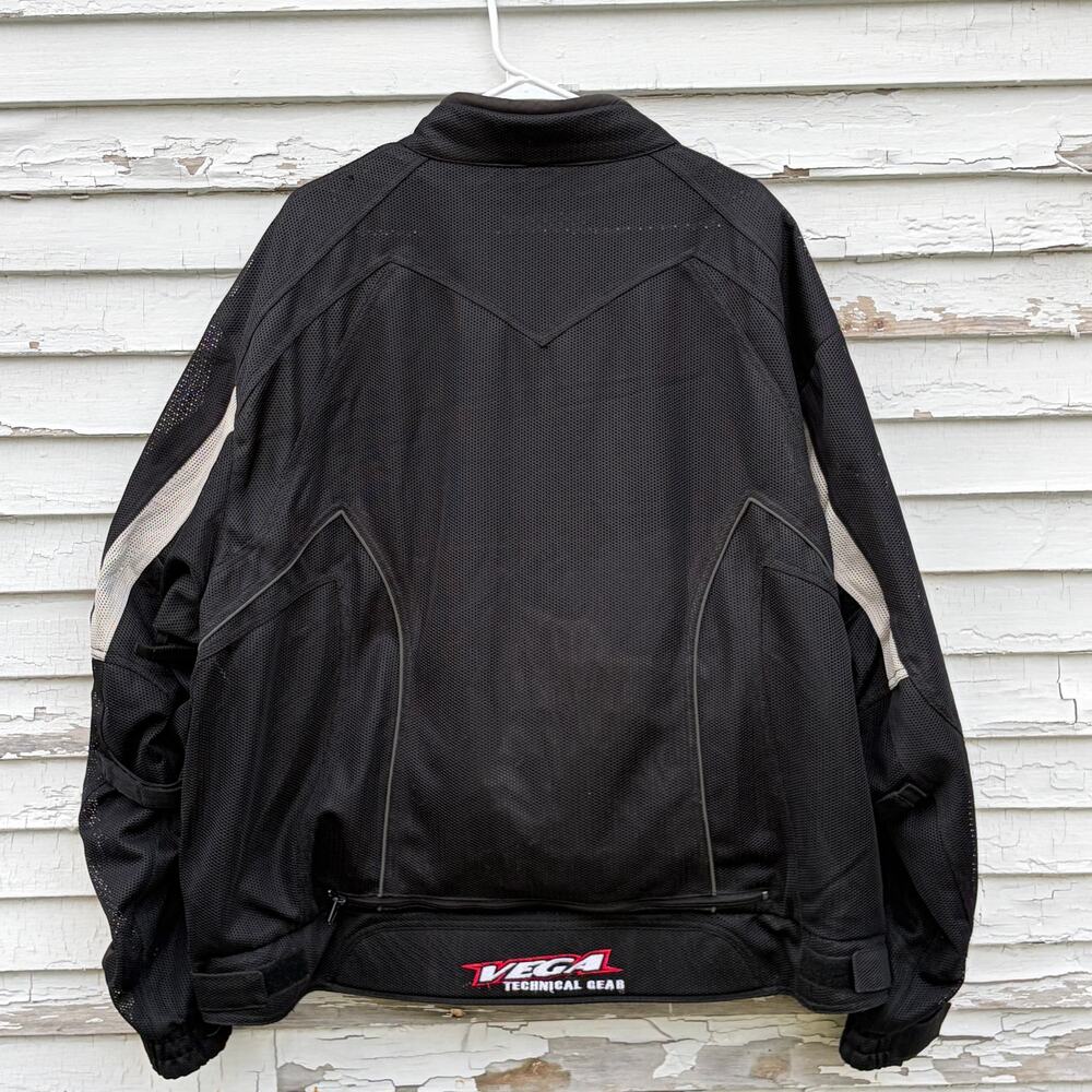 Vega Tech Gear Motorcycle Jacket Men's BIG 4XL No Pads Vented Mesh Windbreaker